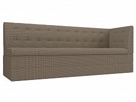 Кухонный диван Бриз с углом (полностью рогожка Корфу 03) - Фото предпросмотра