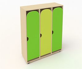 Шкаф для детской одежды ШГ3 зеленый - Фото предпросмотра