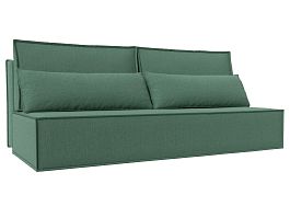 Прямой диван Фабио Лайт Рогожка зеленый - Фото предпросмотра
