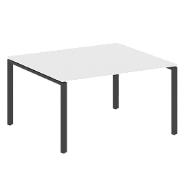 Metal System Перег. стол (1 столешница) на П-образном м/к БП.ПРГ-1.3 Белый/Антрацит металл 1400*1235*750 - Фото предпросмотра