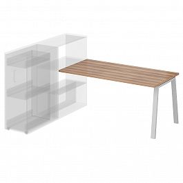 Стол приставной на металлокаркасе "Приставные столы" ПК-ТНП-СТП154Х80/МКА-В2-295 слива - Фото предпросмотра