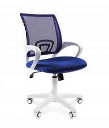 Кресло CHAIRMAN 696 white blue - Фото предпросмотра