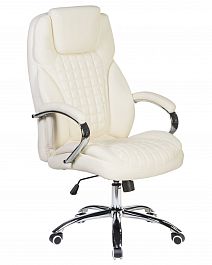 Офисное кресло для руководителей DOBRIN CHESTER (кремовый) - Фото предпросмотра