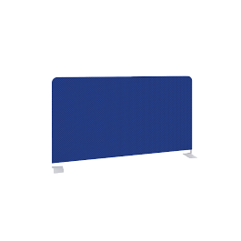 Metal System Экран тканевый боковой Б.ТЭКР-72 Синий/Белый металл 720*390*22 - Фото предпросмотра