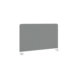 Metal System Экран тканевый боковой Б.ТЭКР-60 Серый/Белый металл 600*390*22 - Фото предпросмотра