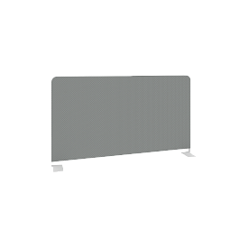 Metal System Экран тканевый боковой Б.ТЭКР-72 Серый/Белый металл 720*390*22 - Фото предпросмотра