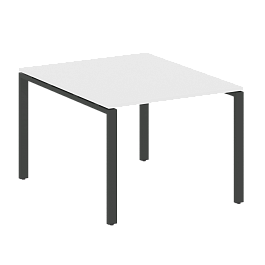 Metal System Перег. стол (1 столешница) на П-образном м/к БП.ПРГ-1.1 Белый/Антрацит металл 1000*1235*750 - Фото предпросмотра