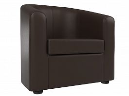 Кресло Норден (полностью экокожа коричневая) - Фото предпросмотра