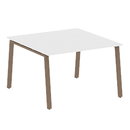 Metal System Перег. стол (1 столешница) на А-образном м/к БА.ПРГ-1.2 Белый/Мокко металл 1200*1235*750 - Фото предпросмотра