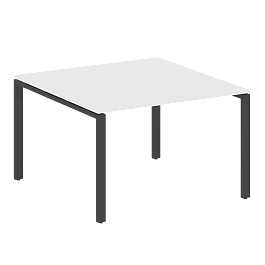 Metal System Перег. стол (1 столешница) на П-образном м/к БП.ПРГ-1.2 Белый/Антрацит металл 1200*1235*750 - Фото предпросмотра