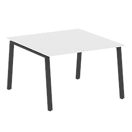 Metal System Перег. стол (1 столешница) на А-образном м/к БА.ПРГ-1.2 Белый/Антрацит металл 1200*1235*750 - Фото предпросмотра