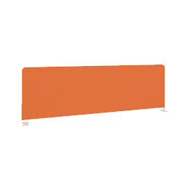 Metal System Экран тканевый боковой Б.ТЭКР-123 Оранжевый/Белый металл 1235*390*22 - Фото предпросмотра