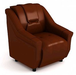 Альфа Кресло (78х86х87) экокожа коричневый "Кресла" ТК-002120400667 коричневый - Фото предпросмотра