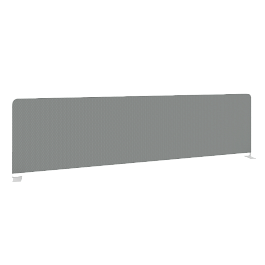 Metal System Экран тканевый боковой Б.ТЭКР-147 Серый/Белый металл 1475*390*22 - Фото предпросмотра
