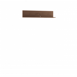 "Ливорно" Полка навесная ЛН-2 орех донской - Фото предпросмотра